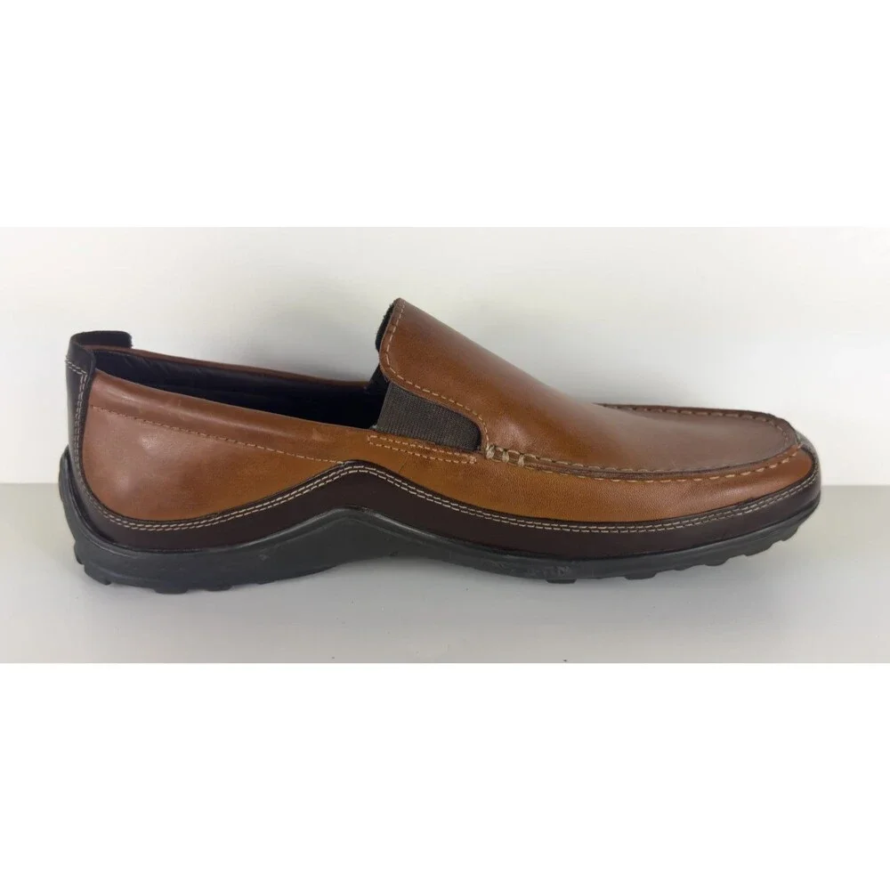 Cole Haan Tucker Venetian Shoes Mens Size 11 W Brown Leather Loafer Slip On